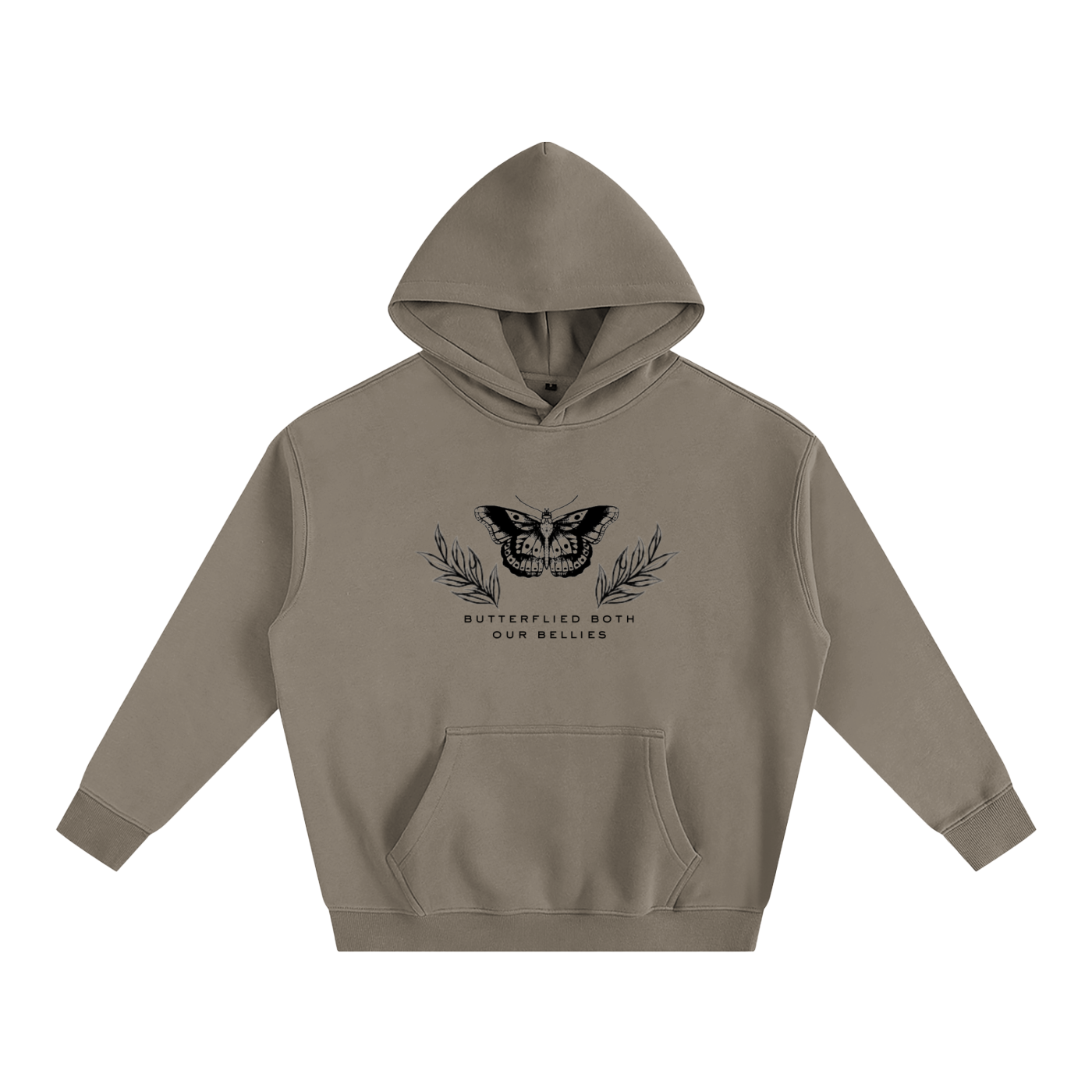 Butterflied Oversize Fleeced Hoodie