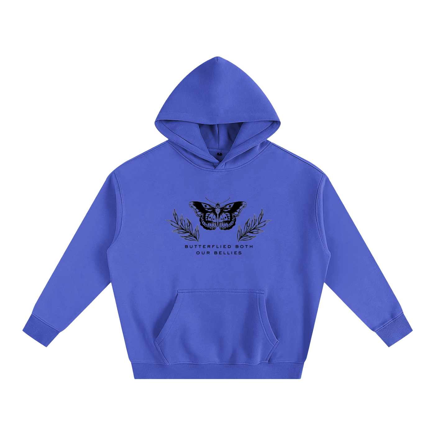 Butterflied Oversize Fleeced Hoodie