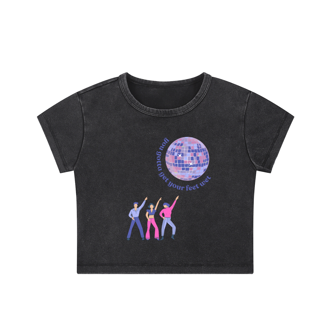 dance no more crop tee