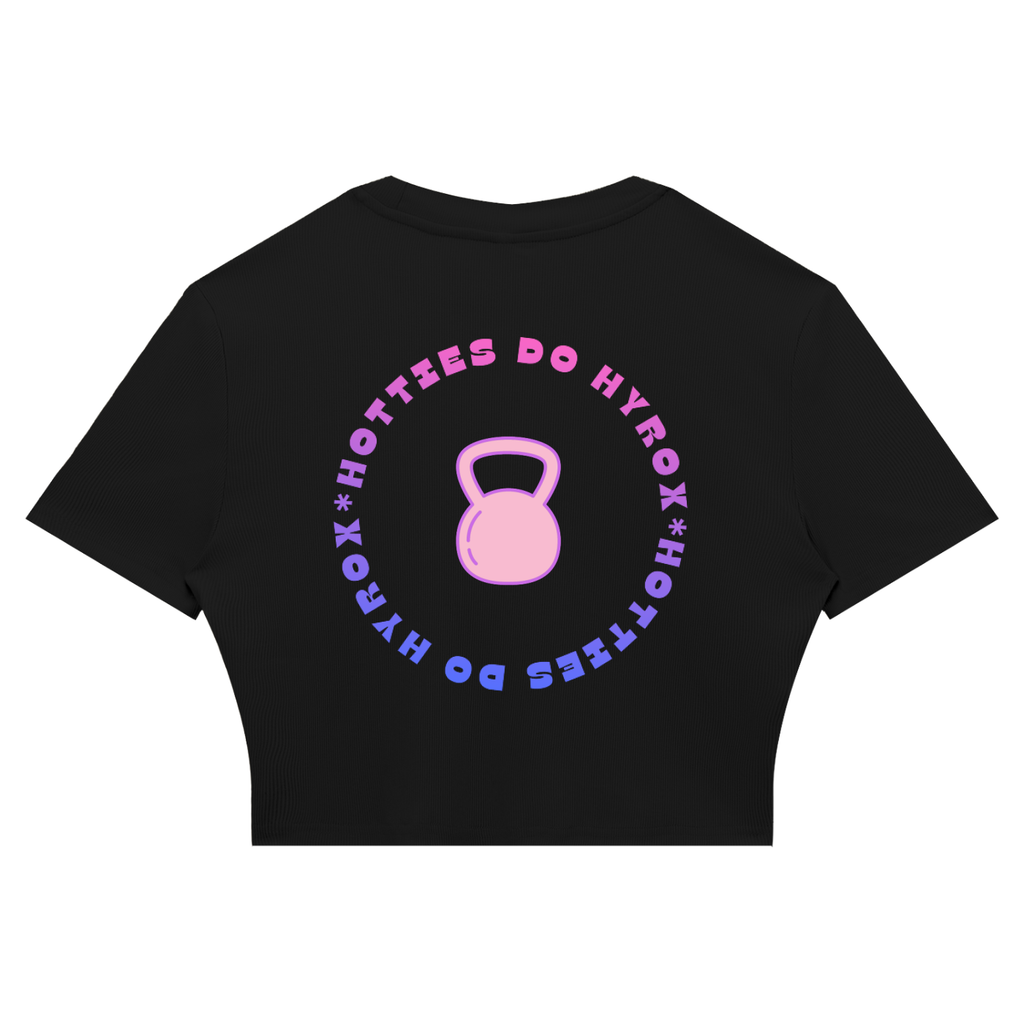 Women's Slim Ribbed Crop T-Shirt