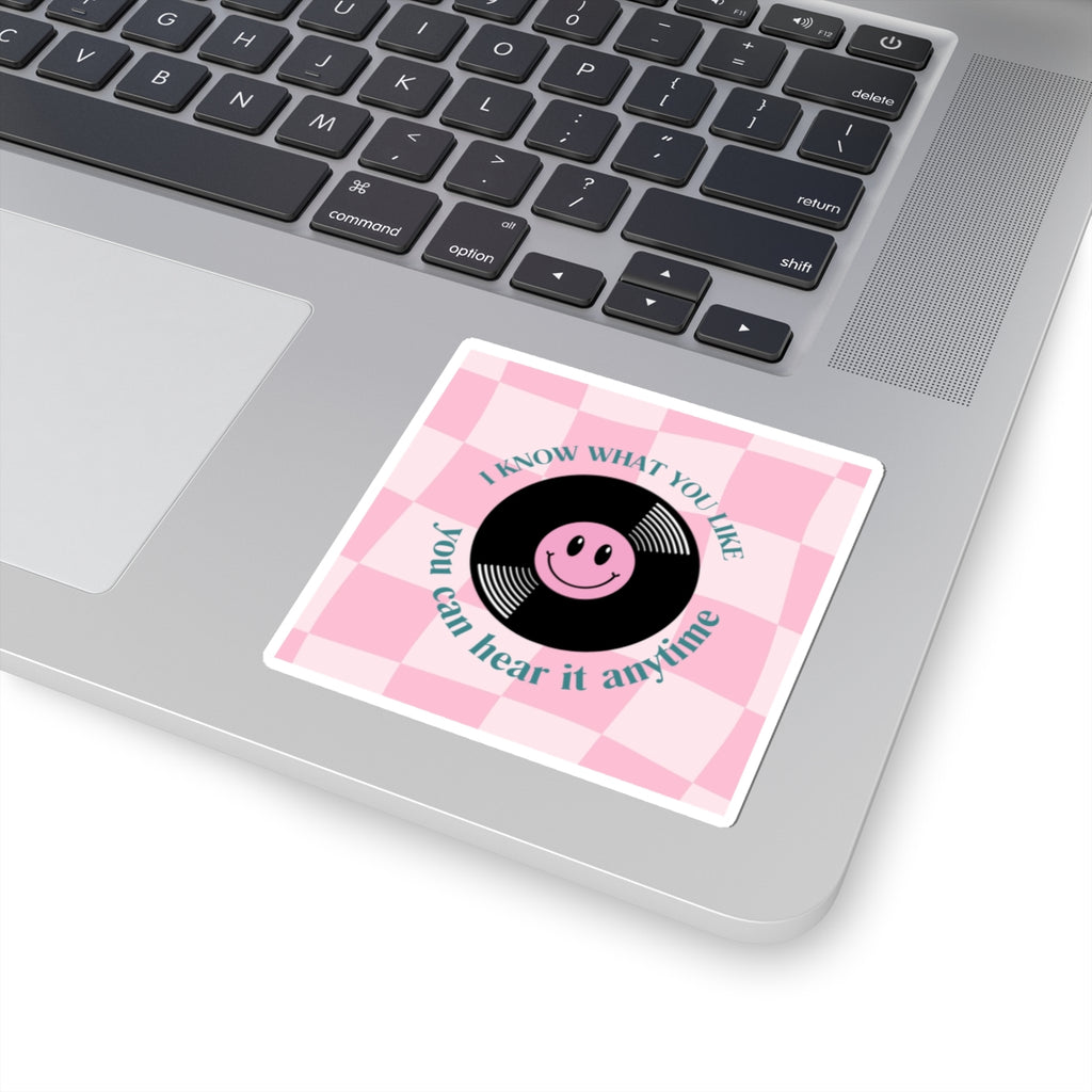 Carla's song record sticker