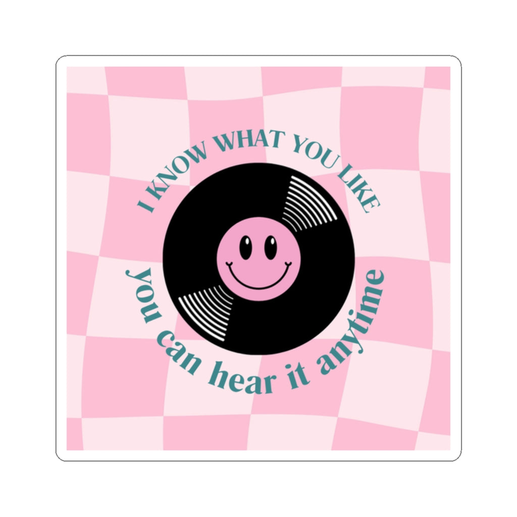 Carla's song record sticker