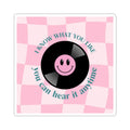 Carla's song record sticker