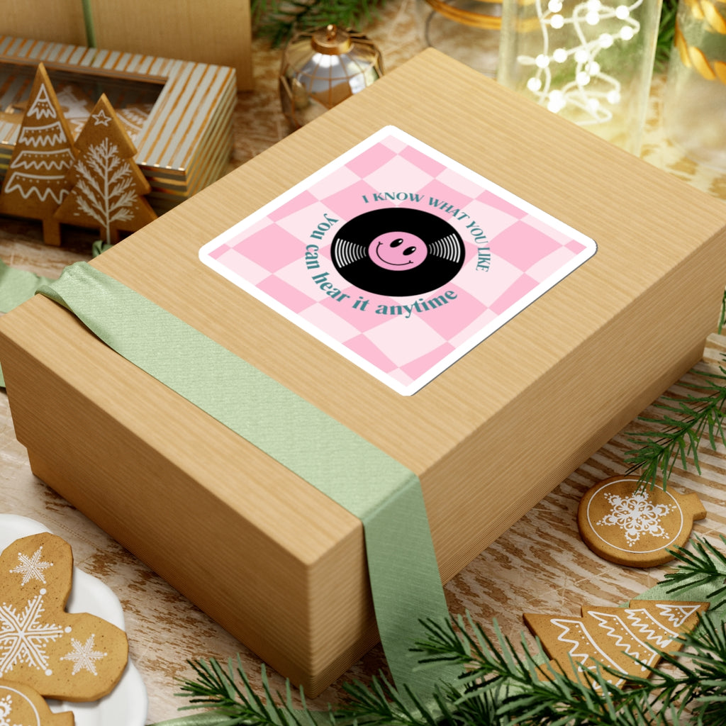 Carla's song record sticker
