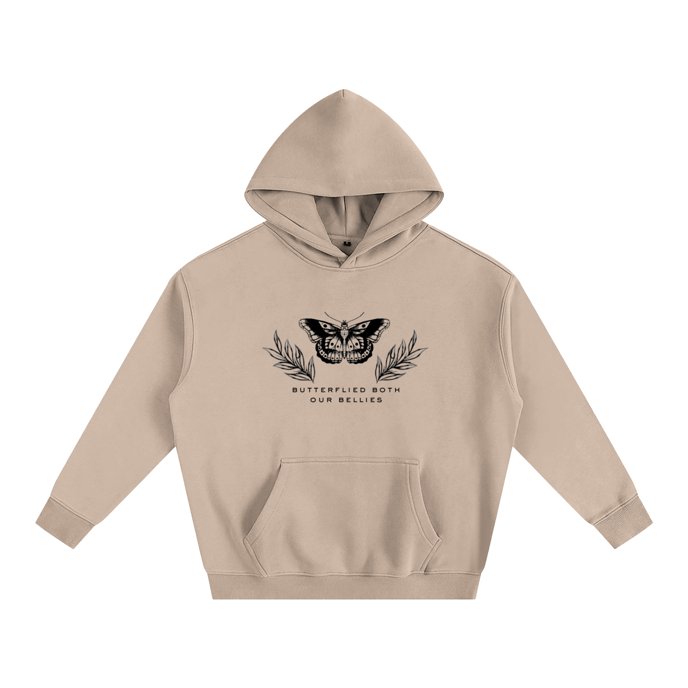 Butterflied Oversize Fleeced Hoodie