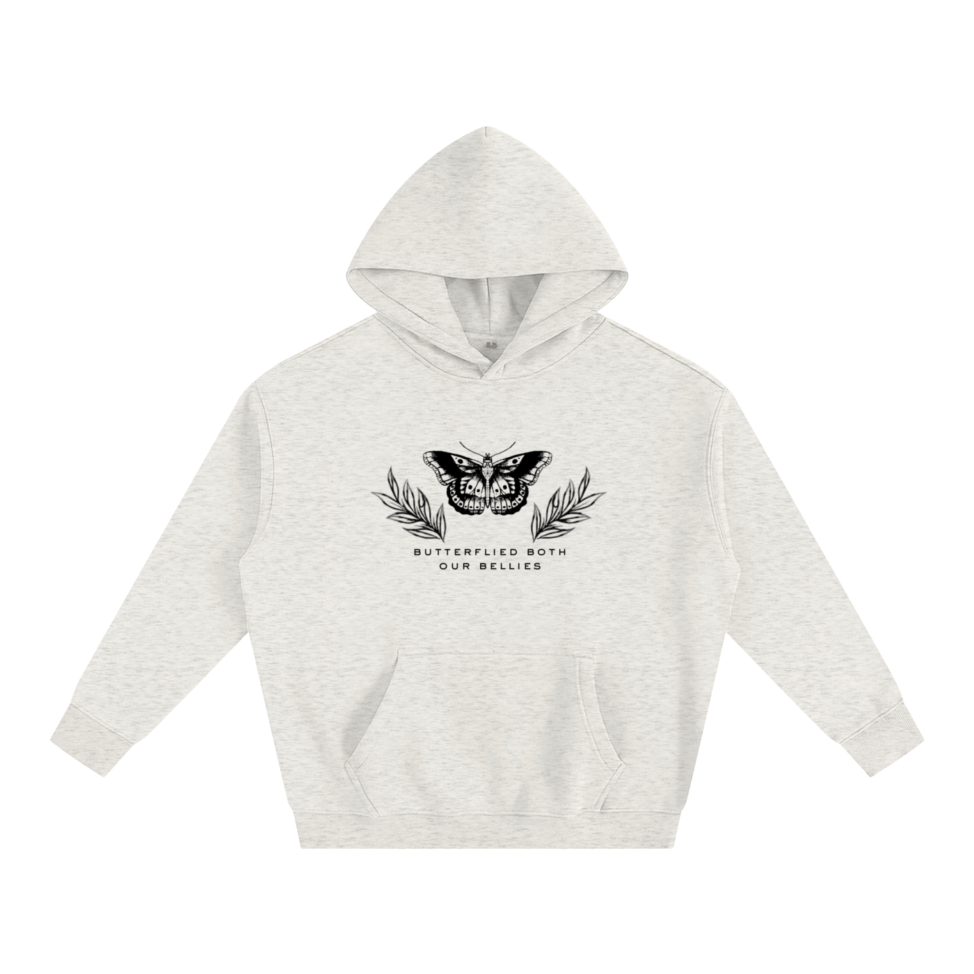 Butterflied Oversize Fleeced Hoodie